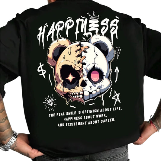 Happiness Patched Bear T-Shirt - Mens - DATNEWDRIP