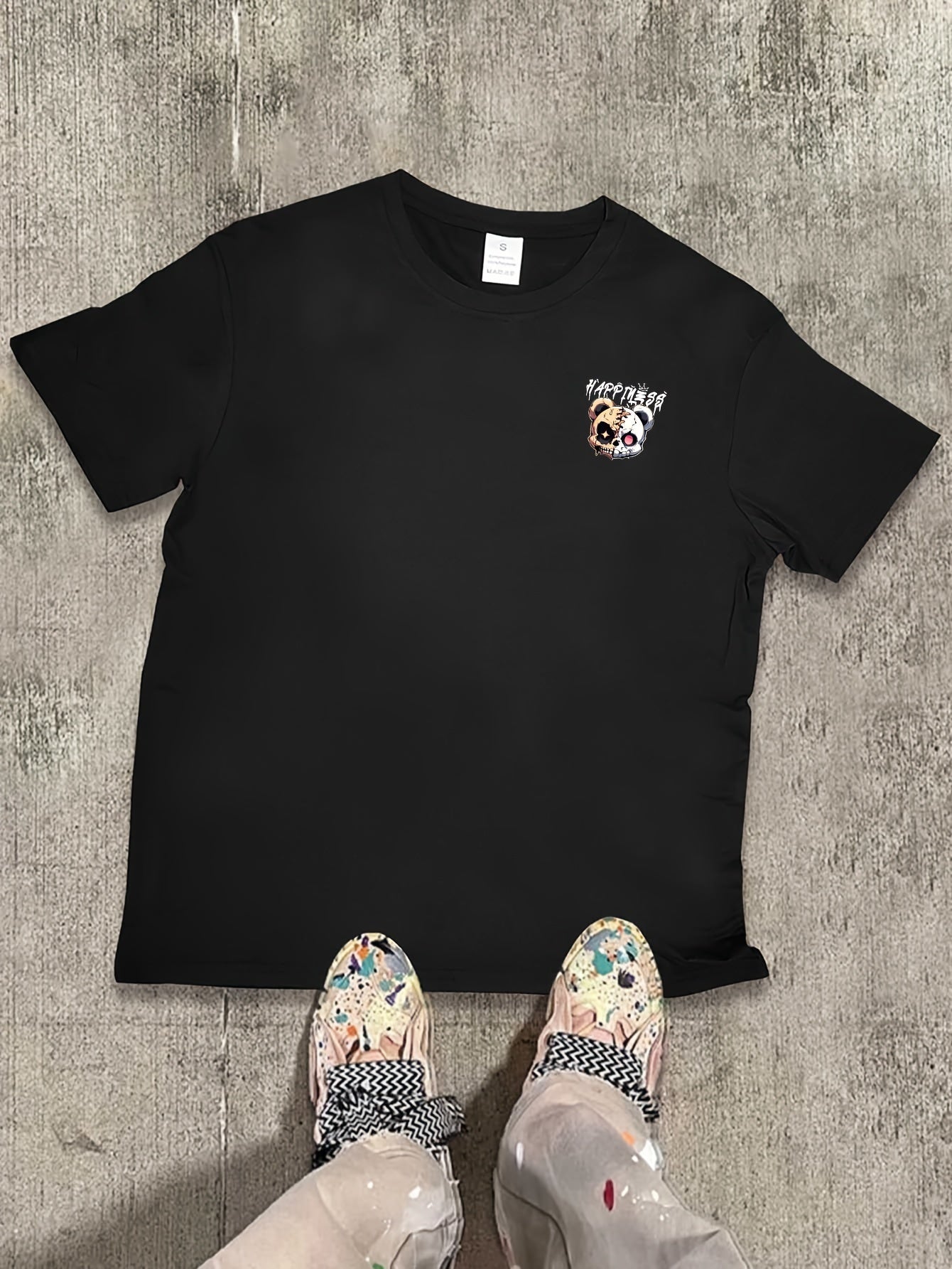 Happiness Patched Bear T-Shirt - Mens - DATNEWDRIP