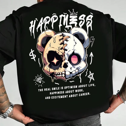 Happiness Patched Bear T-Shirt - Mens - DATNEWDRIP