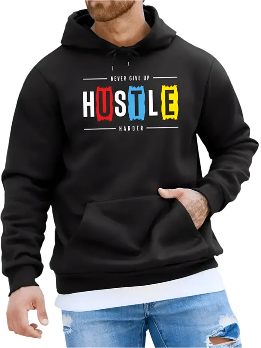 Hustle Harder Hoodie - Mens - DATNEWDRIP