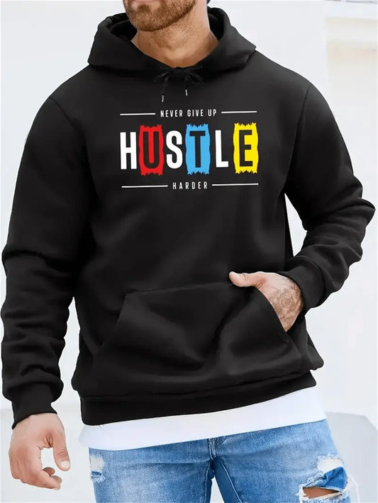 Hustle Harder Hoodie - Mens - DATNEWDRIP