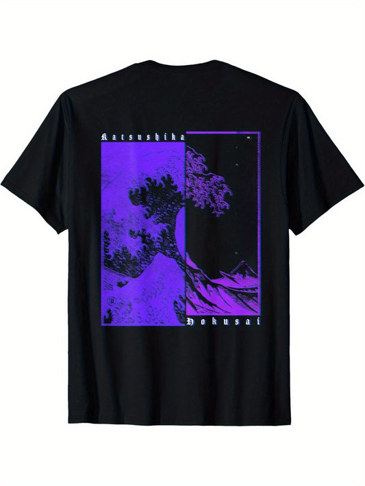 Katsushika Hokusai Kanagawa Surfing T-shirt - Mens - DATNEWDRIP