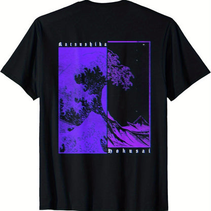 Katsushika Hokusai Kanagawa Surfing T-shirt - Mens - DATNEWDRIP