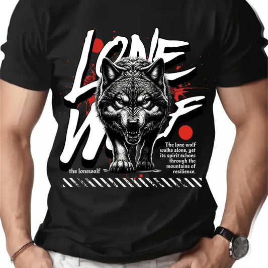 Lone Wolf T-Shirt - Mens - DATNEWDRIP