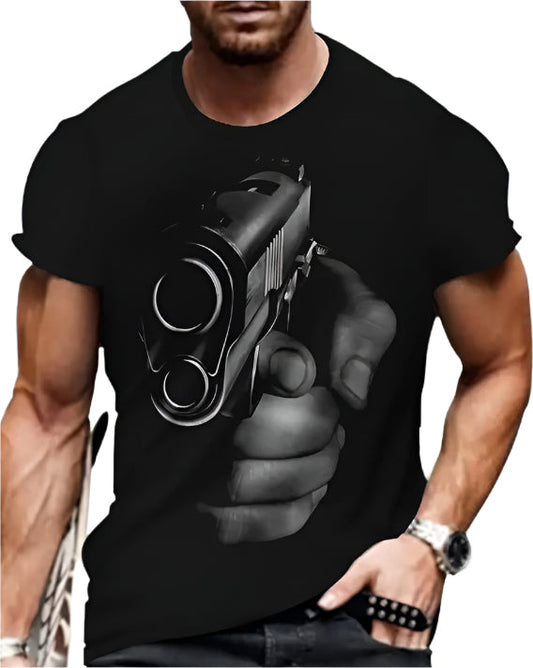 Look Down The Barrel T-Shirt - Mens - DATNEWDRIP