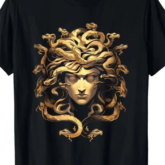 Medusa Gold T-Shirt - Mens - DATNEWDRIP