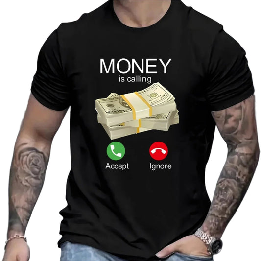 Money Is Calling T-Shirt - Mens - DATNEWDRIP