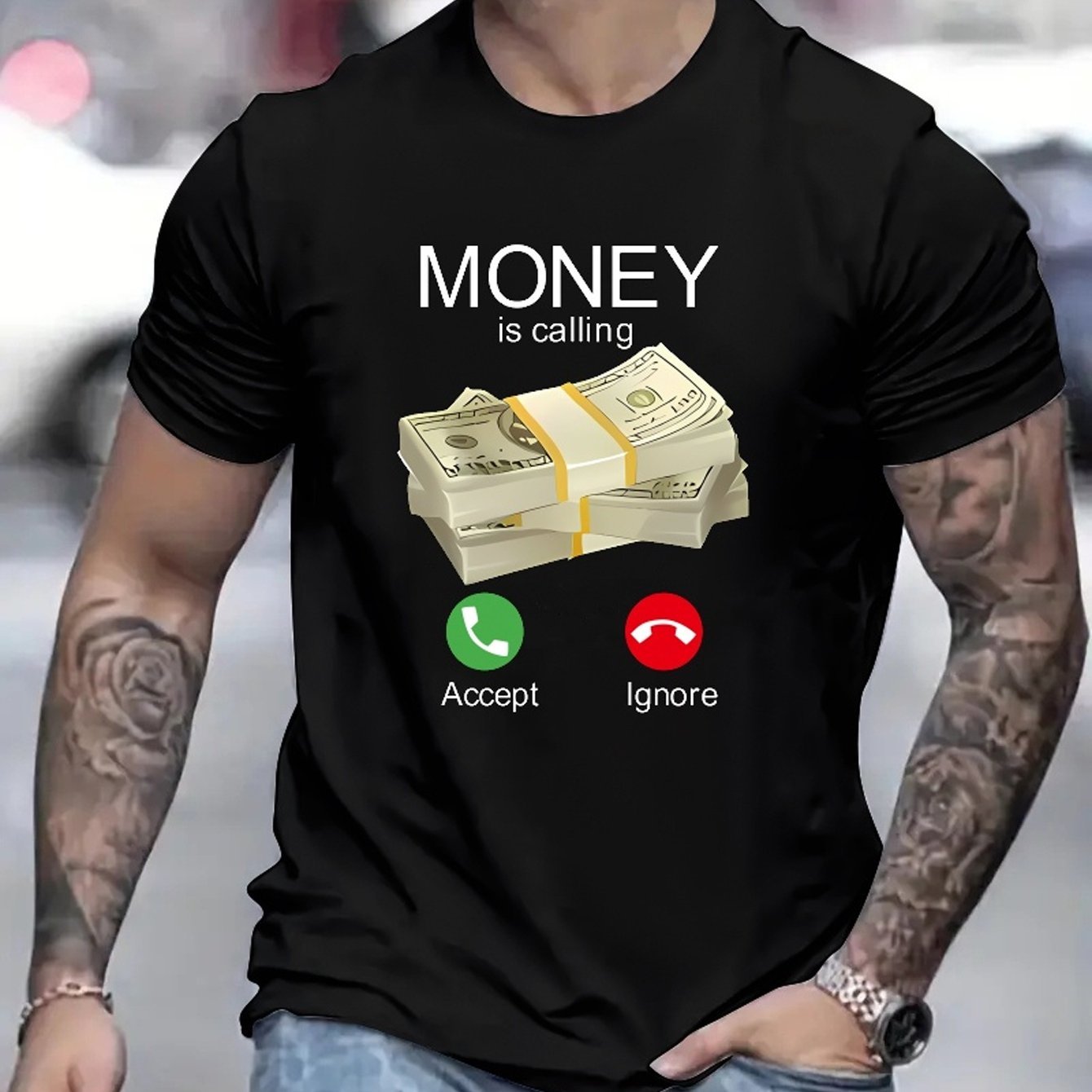 Money Is Calling T-Shirt - Mens - DATNEWDRIP