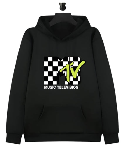 MTV Black & White Checkered Hoodie - Mens - DATNEWDRIP
