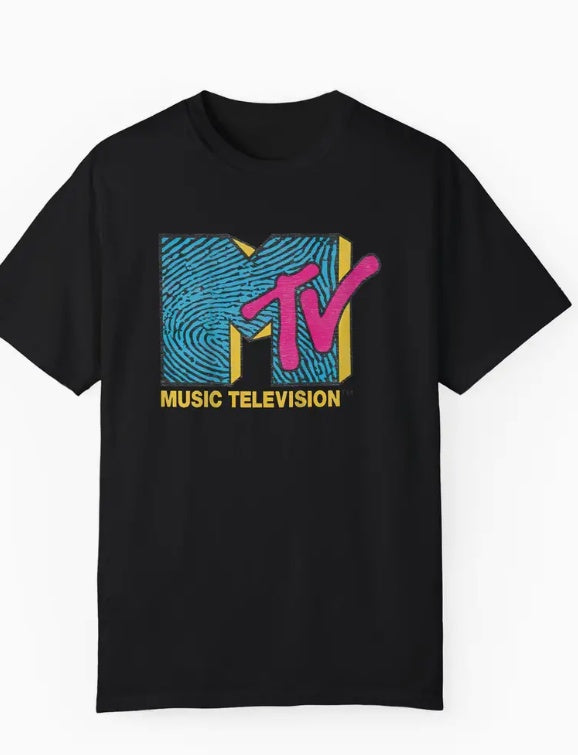 MTV Blue Fingerprint T-Shirt - Mens - DATNEWDRIP