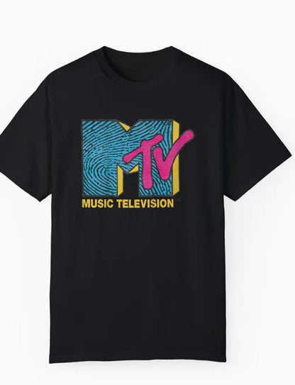 MTV Blue Fingerprint T-Shirt - Mens - DATNEWDRIP