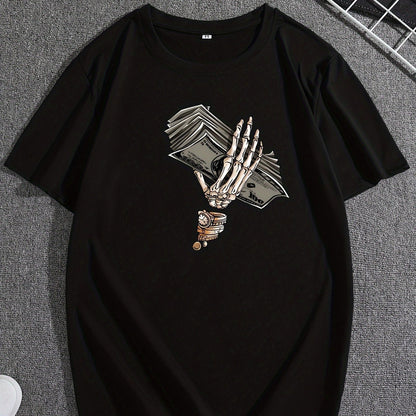 Skeleton Cash Grab T-Shirt - Mens - DATNEWDRIP