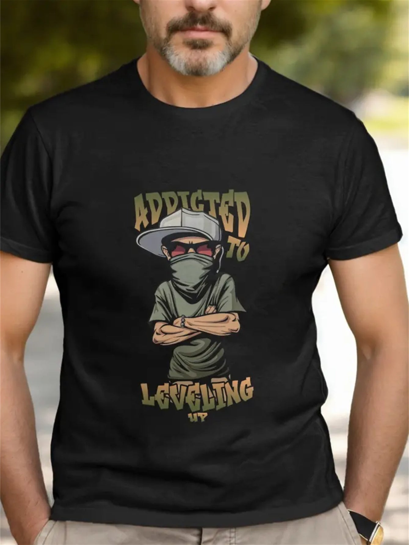 Addicted To Leveling Up T-Shirt - Mens - DATNEWDRIP