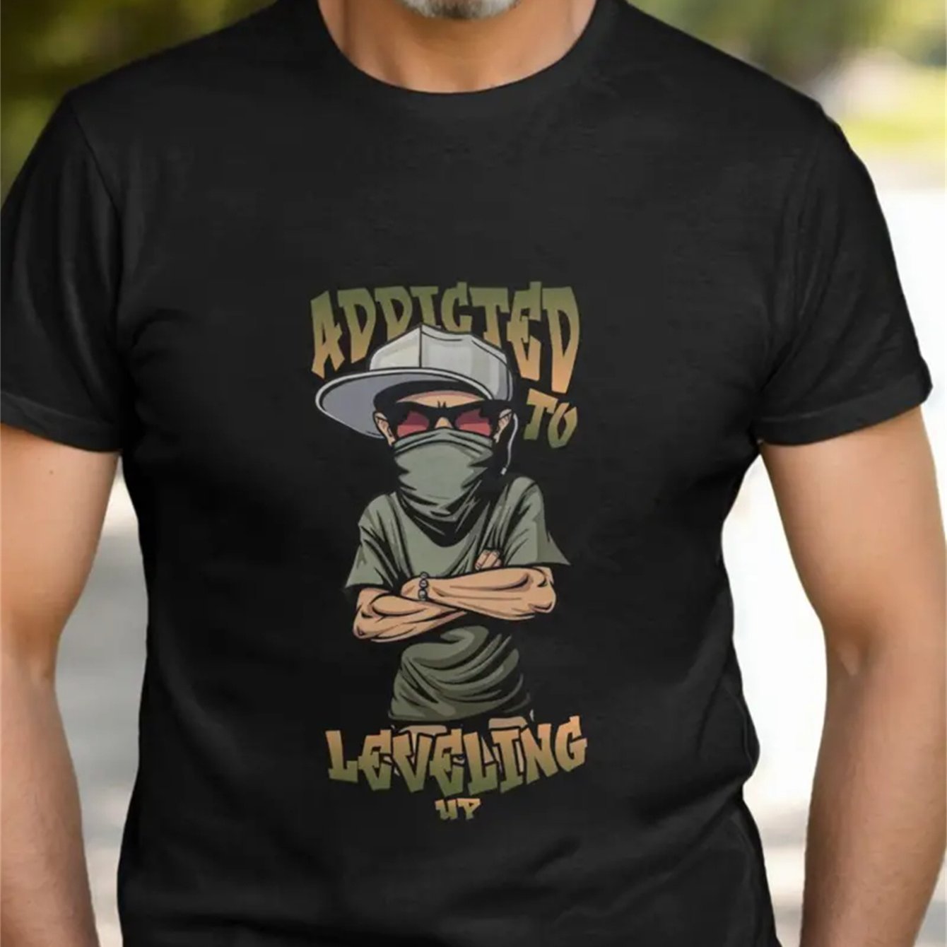 Addicted To Leveling Up T-Shirt - Mens - DATNEWDRIP