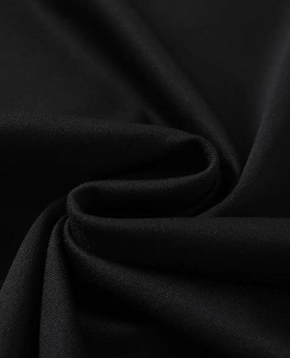 Close-up of soft black fabric showcasing the quality of the Planet Parade t-shirt mens by DatNewDrip