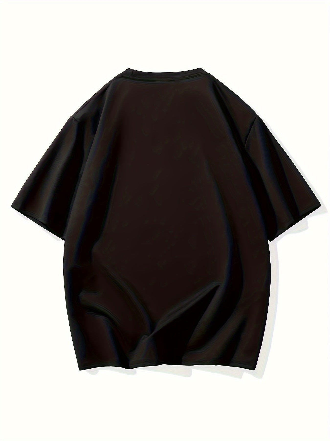 Back view of DatNewDrip Roots One Love t-shirt in black, showcasing its relaxed oversized fit