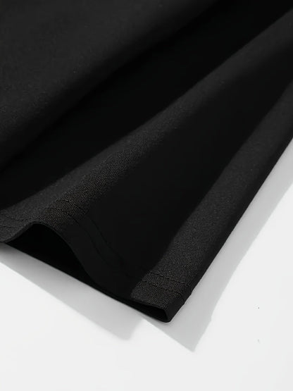 Close-up of the fabric texture of the Roots One Love t-shirt by DatNewDrip in black