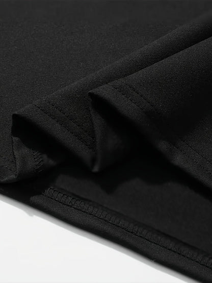 Close-up of the fabric and stitching of the Roots One Love t-shirt in black